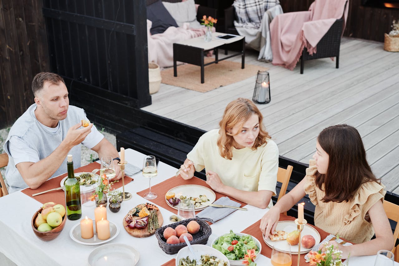 Family Having Lunch Together